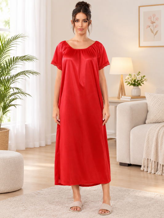 Luxury Satin Nightwear 1 Piece