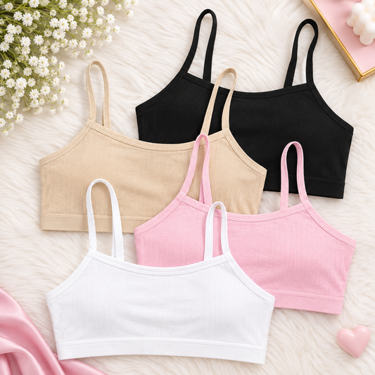 Girls Biddy Strip Training Bralettes Set
